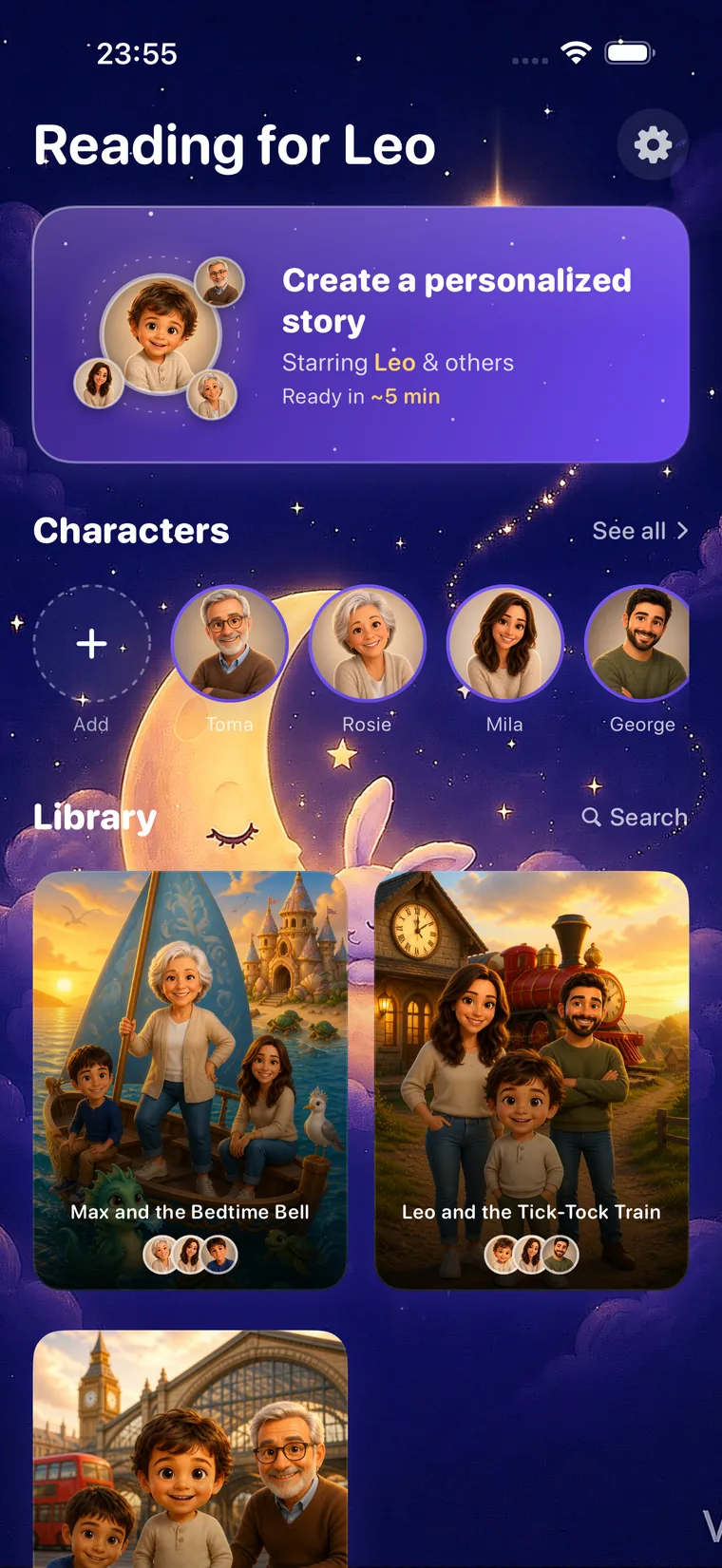 Stars of Bedtime Stories on iPhone
